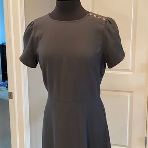 New Grey Loft Fit & Flare Dress 12